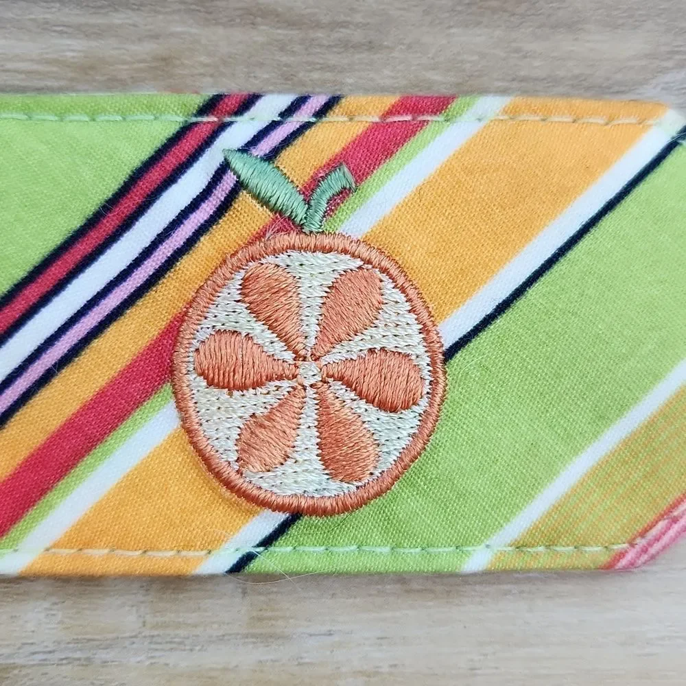 🔺️Old Navy Reversible Fabric & Wood Belt Medium
